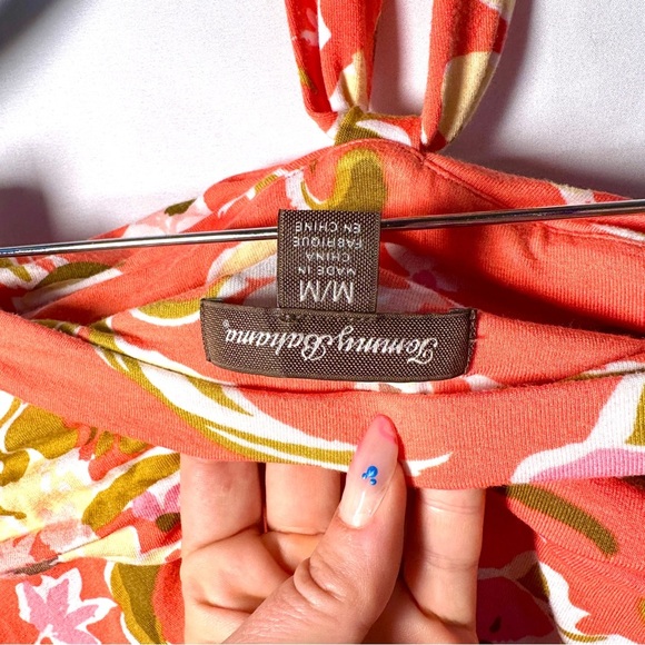 Tommy Bahama Floral Halter Coconut girl Vacationcore resortcore old money - Picture 8 of 13